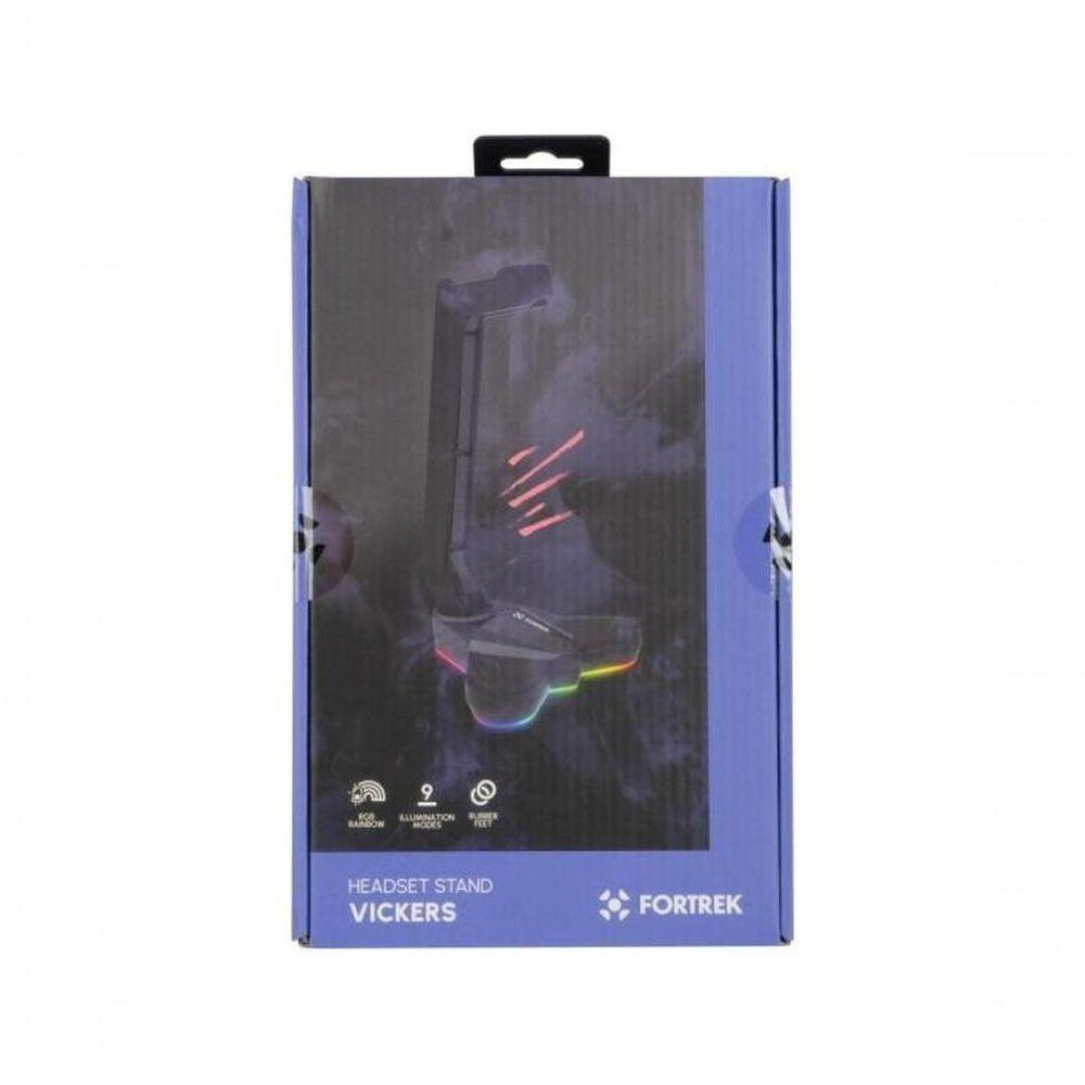 Suporte Para Headset Fortrek Vickers Rgb Preto - 4