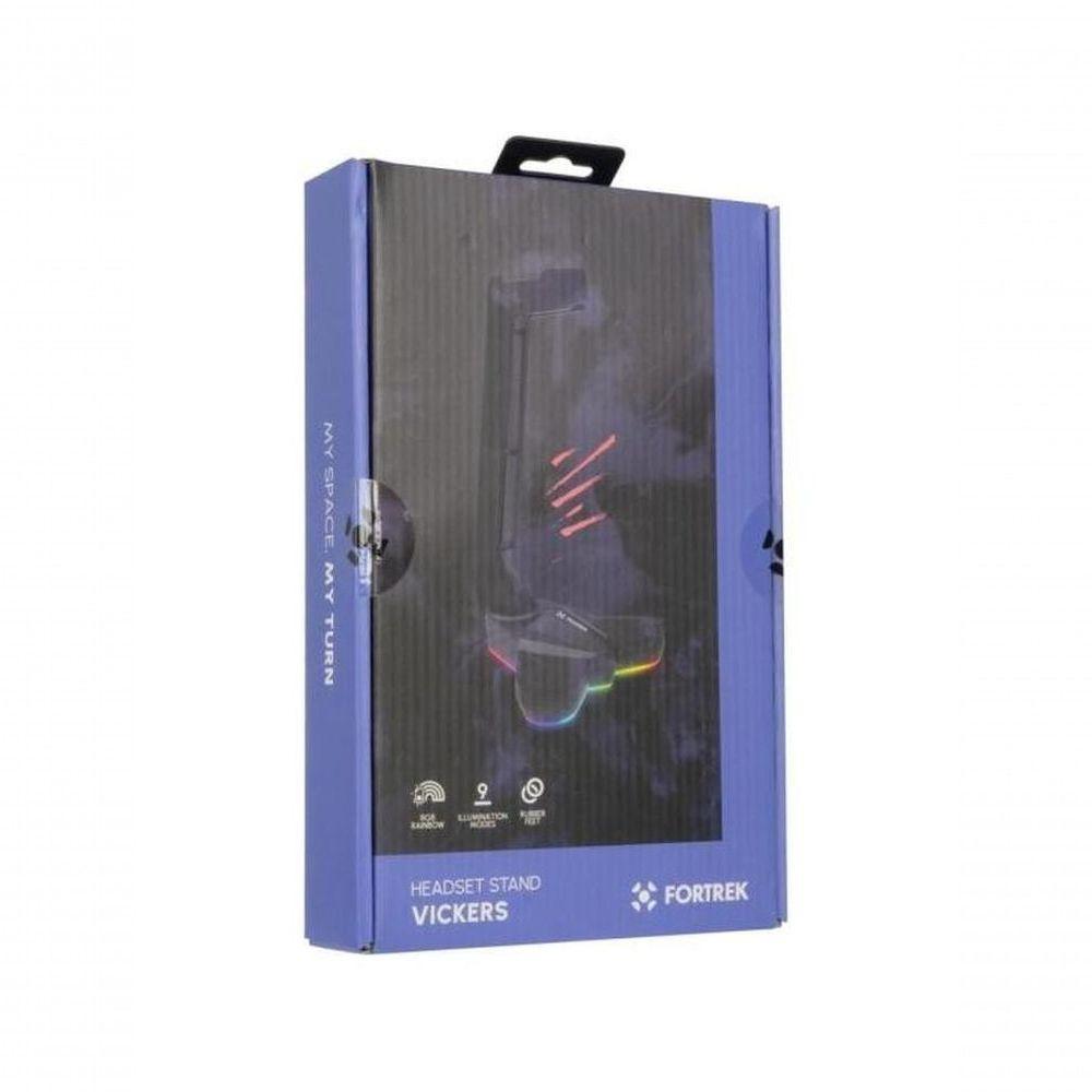Suporte Para Headset Fortrek Vickers Rgb Preto - 5