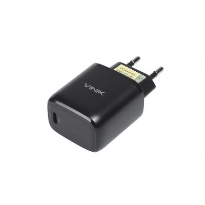 Carregador De Parede 20w Com 1 Saida Tipo C 12v - Preto