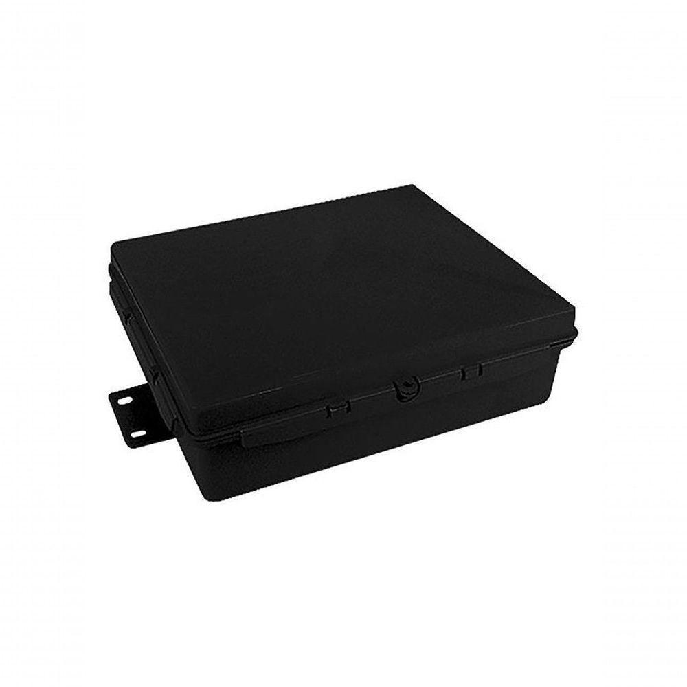 Caixa Hermetica Multitoc Preta Vedada 25x20x8 Completa - 1