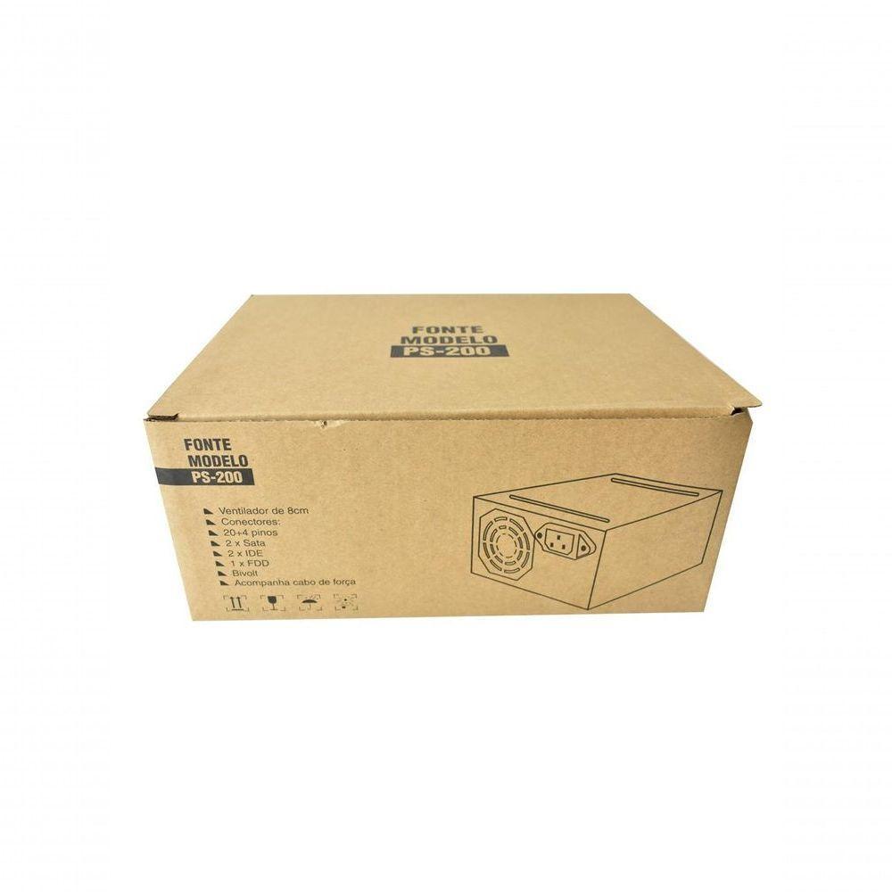 Fonte Evus Ps-200 200w 20-24p 2 Sata Com Caixa - 2
