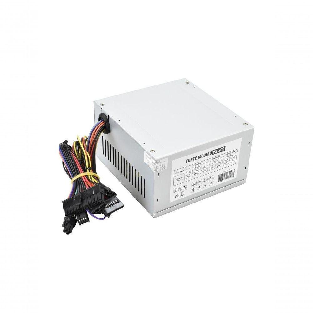 Fonte Evus Ps-200 200w 20-24p 2 Sata Com Caixa - 5