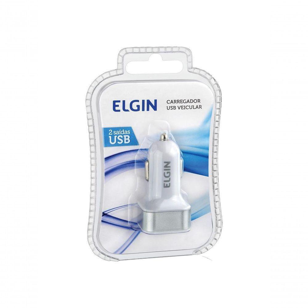 Carregador Veicular Automotivo 12v Com 2 Saídas Usb 5v 2.1a - 5