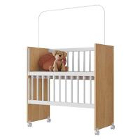 Mini Berço Moisés New Alegria Branco Amadeirado Com Colchão – Veronez - 2