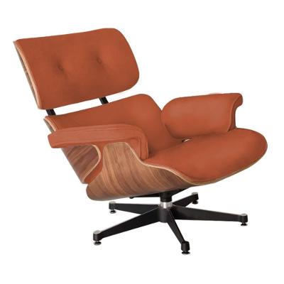 Poltrona Anatômica Charles Eames Couro Legítimo Caramelo