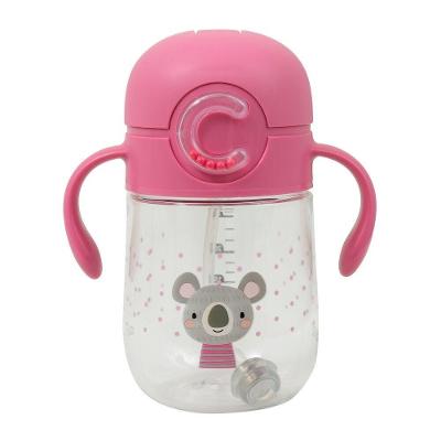 Copo Coala 300ml Em Tritan Com Canudo Para Crianças - Transição Divertida De Bebidas
