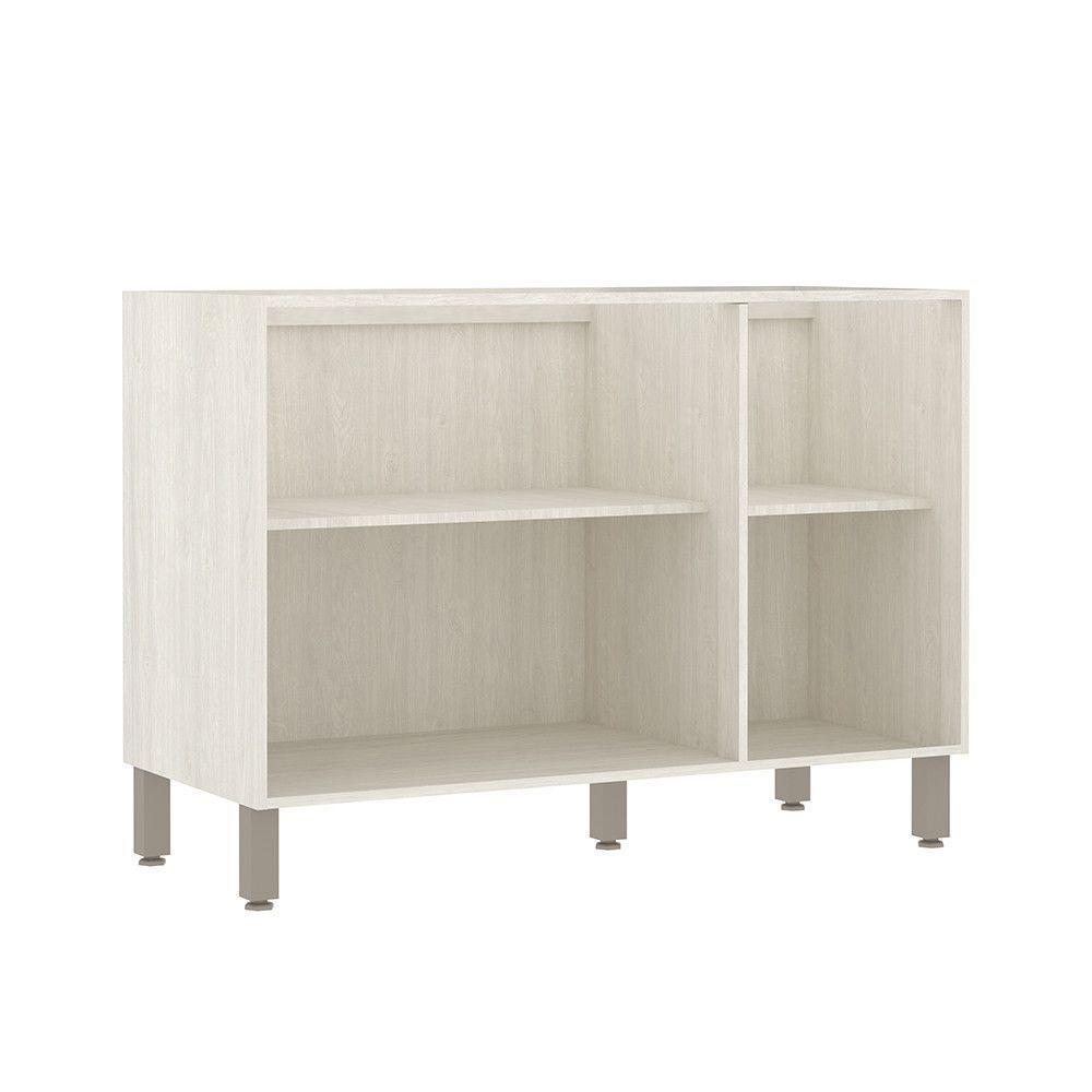 Balcão De Pia Sem Tampo Para Cozinha 120cm 3 Portas De Abrir Pátina Ff/avelã Ff - 2