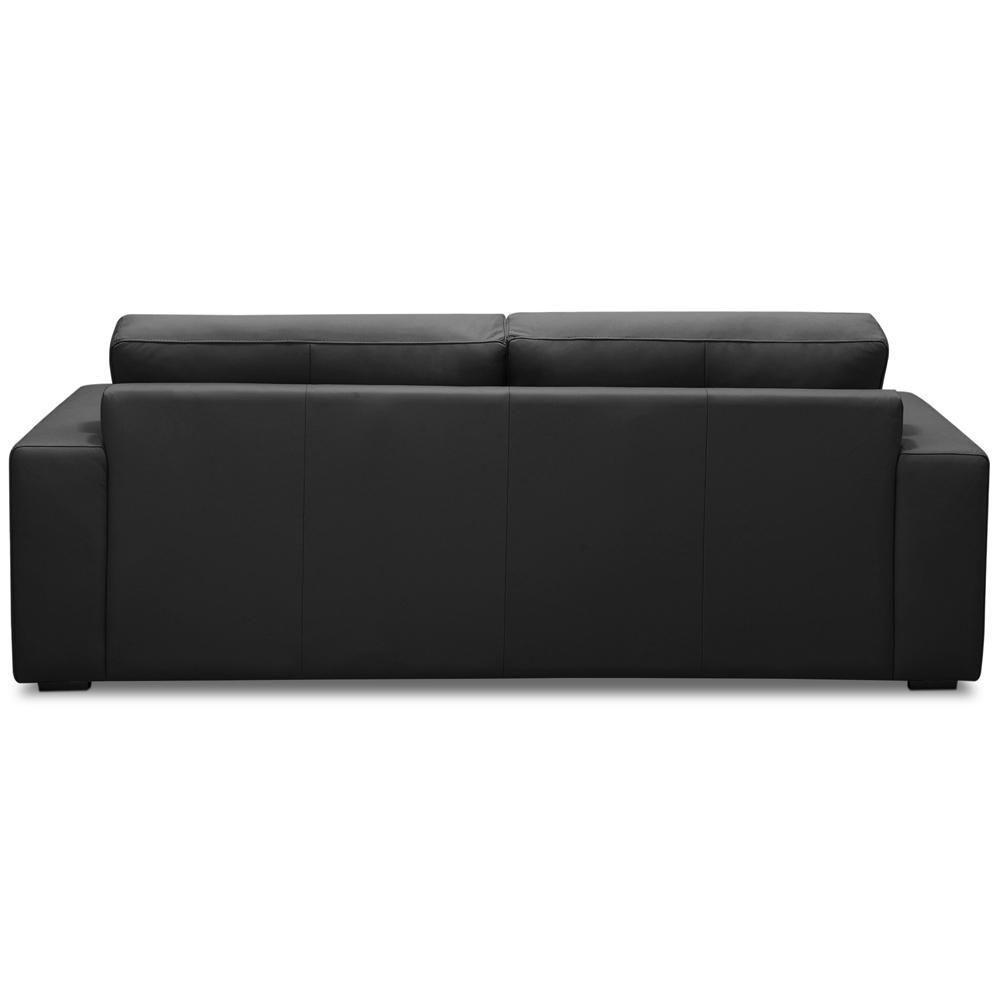 Sofá 2 Lugares Para Sala De Estar Living 150cm Vienne L06 Couro Preto - Lyam Decor - 6