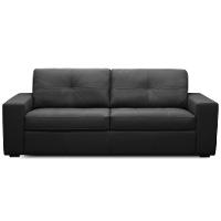 Sofá 2 Lugares Para Sala De Estar Living 150cm Vienne L06 Couro Preto - Lyam Decor - 2