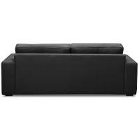 Sofá 2 Lugares Para Sala De Estar Living 150cm Vienne L06 Couro Preto - Lyam Decor - 6