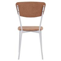 Cadeira Estofada Para Sala De Jantar Village Branco C01 Veludo Bege - Lyam Decor - 7