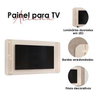 Rack Bancada Com Painel Ariana Off White – Dj Móveis - 6