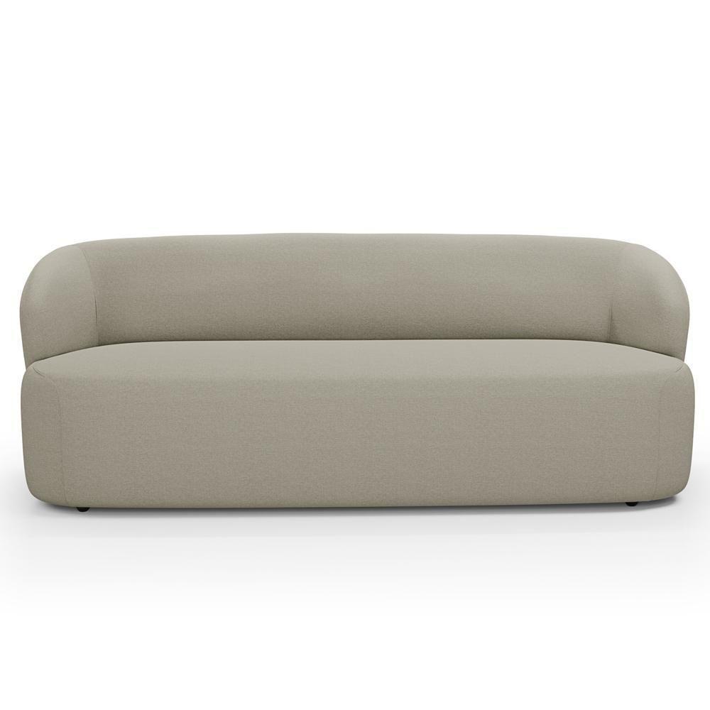 Sofá 2 Lugares Orgânico Para Sala De Estar Living 170cm Heidy F04 Linho Bege - Lyam Decor - 3