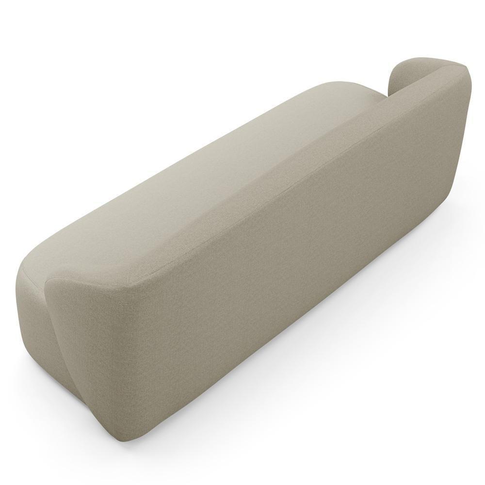 Sofá 2 Lugares Orgânico Para Sala De Estar Living 170cm Heidy F04 Linho Bege - Lyam Decor - 8