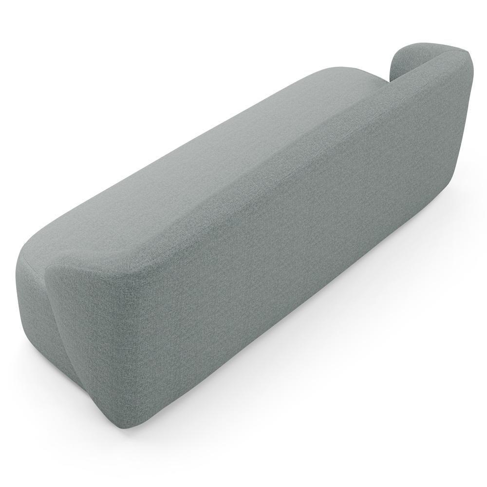 Sofá 2 Lugares Orgânico Para Sala De Estar Living 170cm Heidy F04 Linho Cinza - Lyam Decor - 8