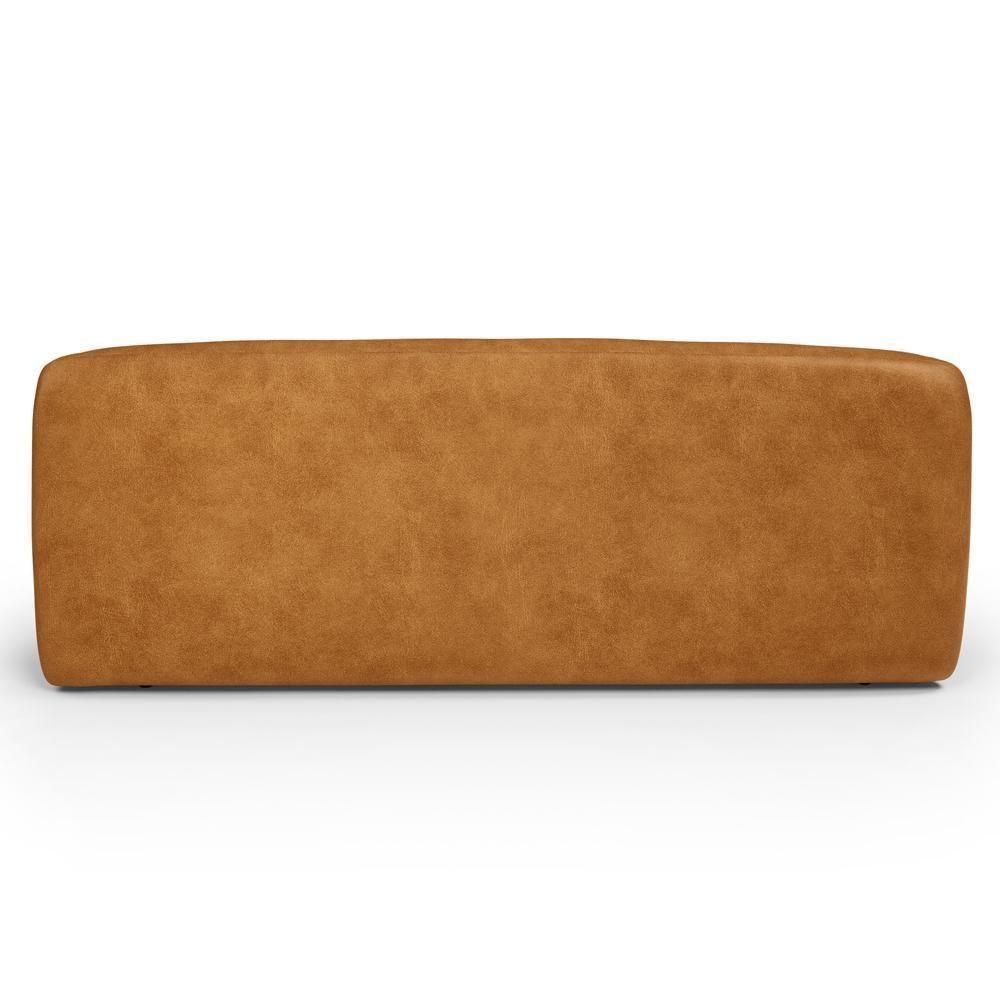 Sofá 2 Lugares Orgânico Para Sala De Estar Living 170cm Heidy F04 Couríssimo Whisky - Lyam Decor - 7