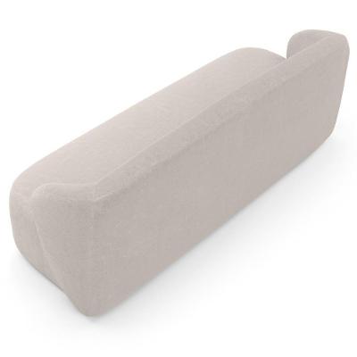 Sofá 2 Lugares Orgânico Para Sala De Estar Living 170cm Heidy F04 Bouclê Bege - Lyam Decor