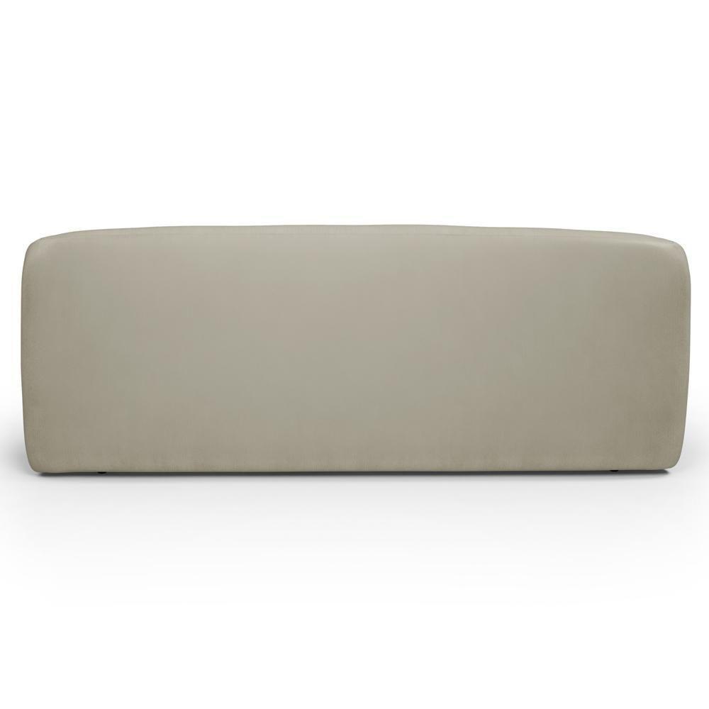 Sofá 2 Lugares Orgânico Para Sala De Estar Living 170cm Heidy F04 Veludo Bege - Lyam Decor - 7