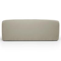 Sofá 2 Lugares Orgânico Para Sala De Estar Living 170cm Heidy F04 Veludo Bege - Lyam Decor - 7