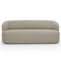 Sofá 3 Lugares Orgânico Para Sala De Estar Living 205cm Heidy F04 Linho Bege - Lyam Decor - 3