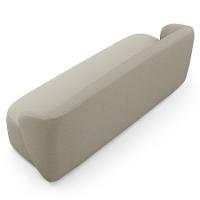 Sofá 3 Lugares Orgânico Para Sala De Estar Living 205cm Heidy F04 Linho Bege - Lyam Decor - 8