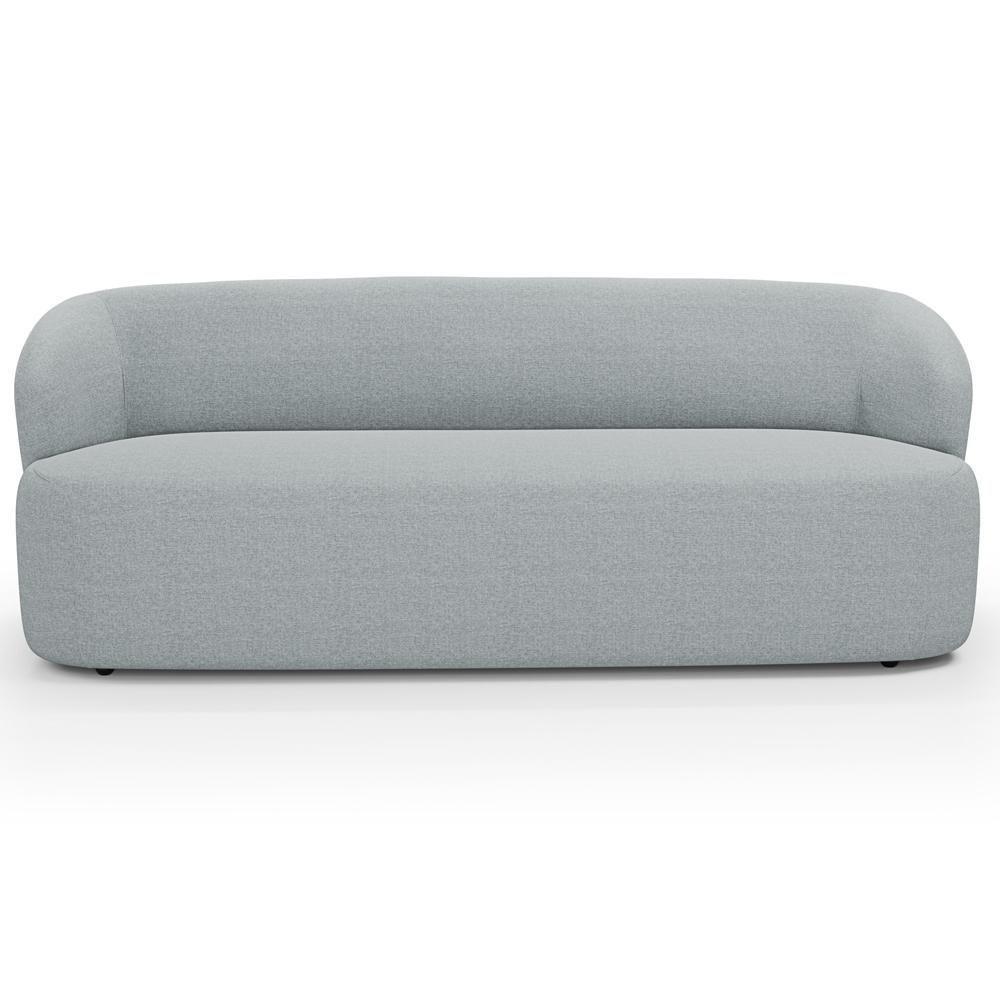 Sofá 3 Lugares Orgânico Para Sala De Estar Living 205cm Heidy F04 Linho Cinza - Lyam Decor - 3