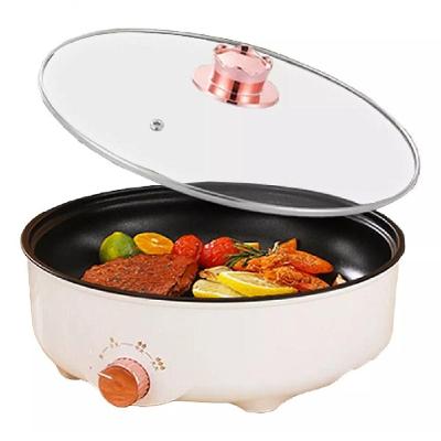 Panela Elétrica Multifuncional Antiaderente Tampa De Vidro 110V