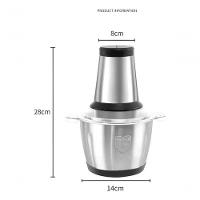 Processador Moedor Alimentos Elétrico Inox Com 4 Lâminas 2L 110V - 7