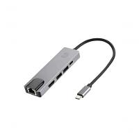 Hub Dock Multilaser Usb Tipo-c 5 Em 1 Com Hdmi 4k, Rj45 Ethernet, Usb 3.0 E Power Delivery 100w - 1