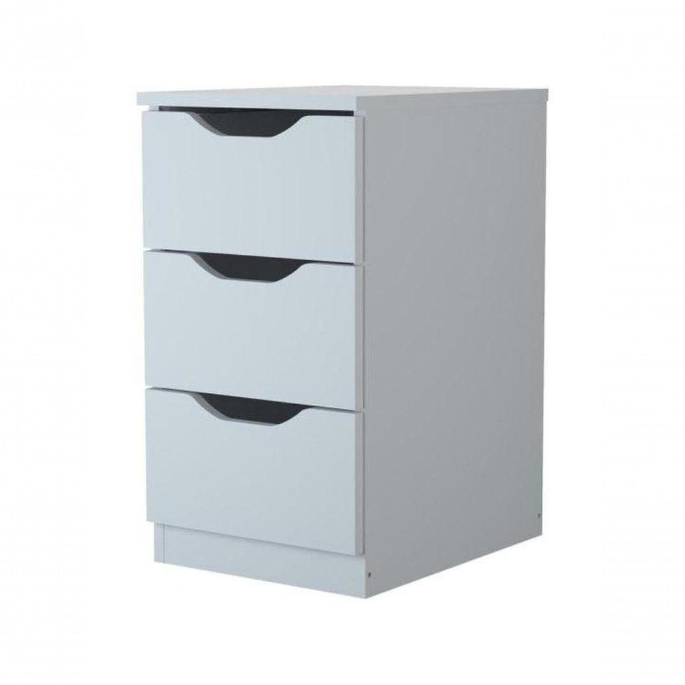 Gaveteiro Com 3 Gavetas Multivisão Branco - 1