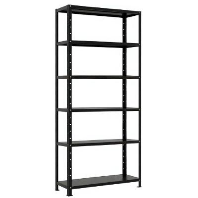Prateleira Estante Armário Aço 6 Bandejas 90cm Preto Romero