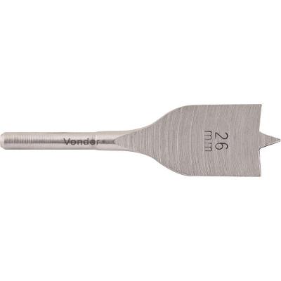 Broca Chata Aço Carbono 26,0x100mm Para Dobradiça - Vonder