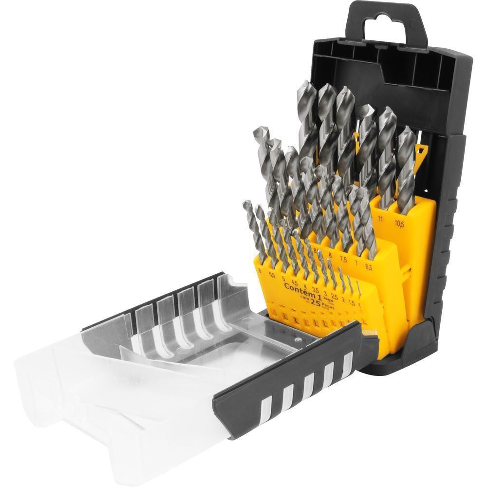 Jogo Broca Din 338 Hss 113mm 25 Peças - Vonder - 2