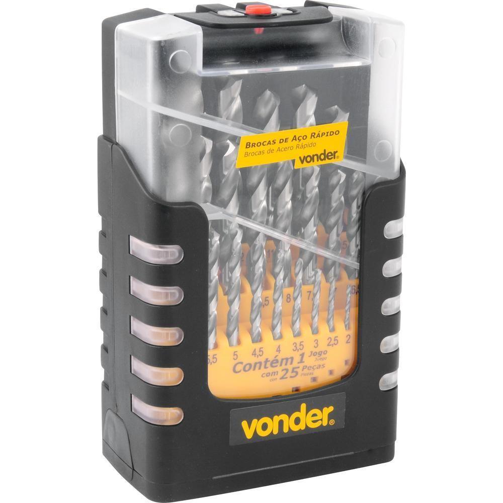 Jogo Broca Din 338 Hss 113mm 25 Peças - Vonder - 3