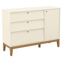 Berço Americano E Cômoda Sapateira Unique Off White Eco Wood Com Colchão Gazin - Matic - 3