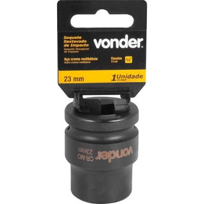 Soquete Sextavado De Impacto Encaixe 3-4" 23mm Vonder