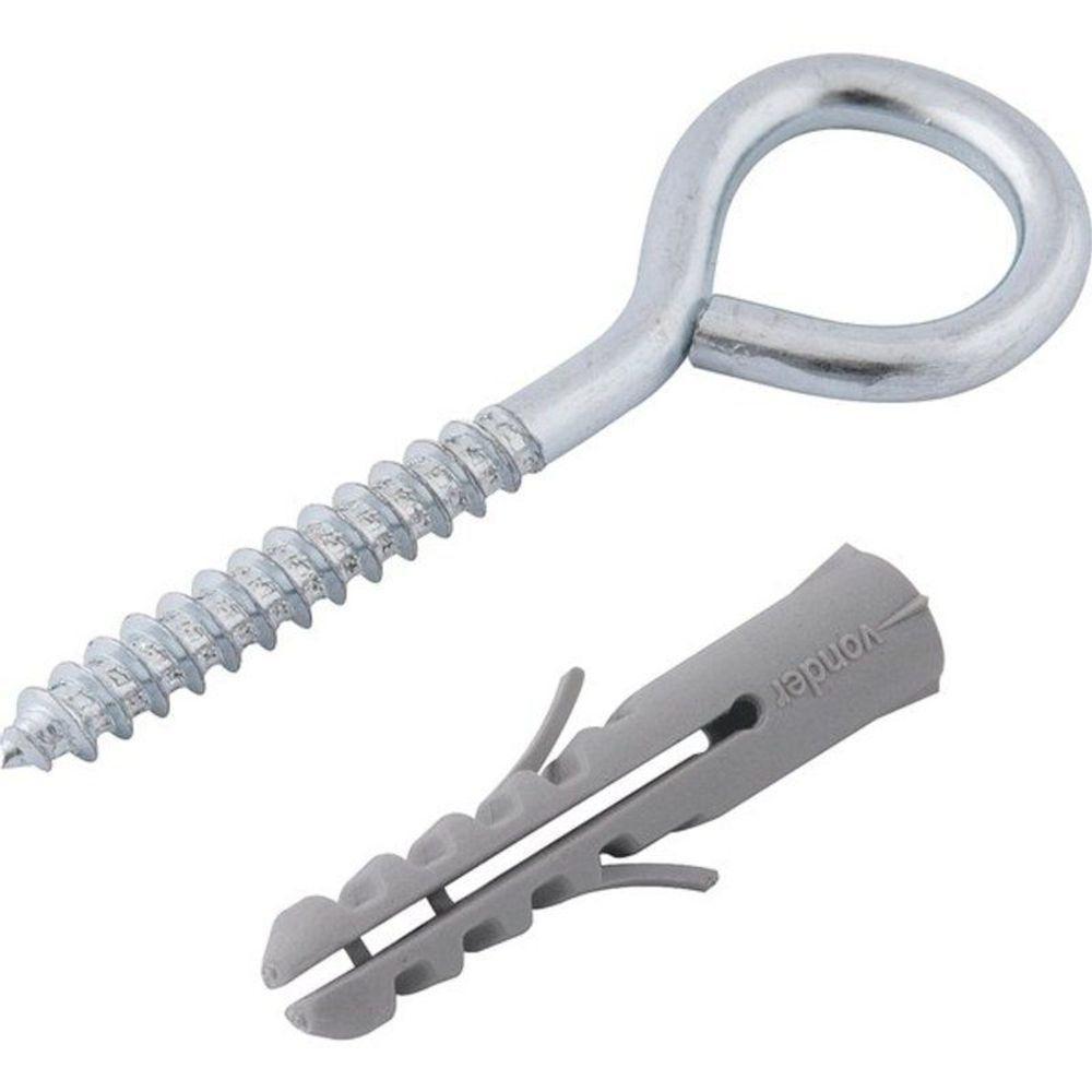 Pitão 4,2x60mm Zincado Com Bucha 6mm P-6 Com 100 Peças Vonder - 1