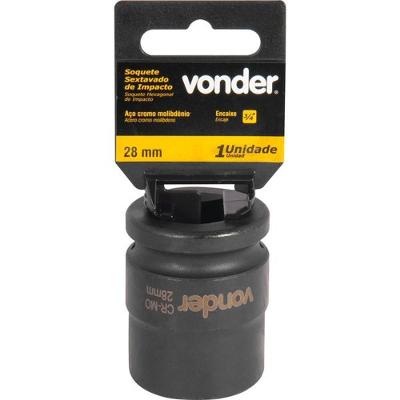 Soquete Sextavado De Impacto Encaixe 3-4" 28mm Vonder