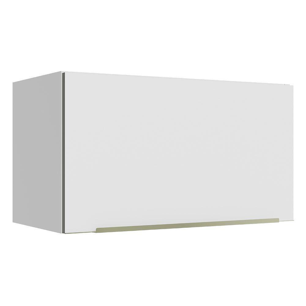 Armário Aéreo 60 Cm 1 Porta Basculante Branco/Branco Veludo - 1