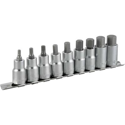Jogo Soquete Sextavado 1-2'' 3-16-5-8'' Com 9 Pecas Vonder