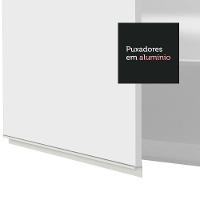 Armário Aéreo 150 Cm 2 Portas E 2 Nichos Branco Branco - 5