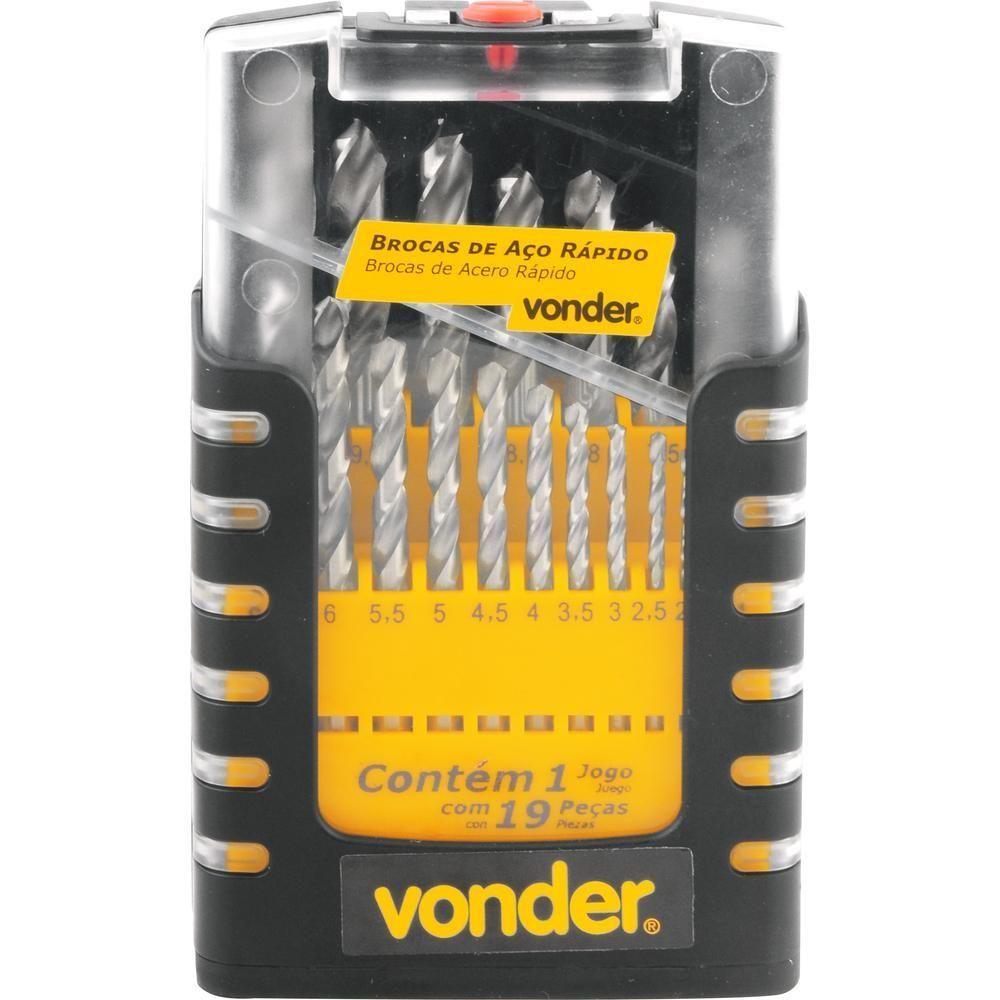 Jogo Broca Din 338 Hss 110mm 19 Peças - Vonder - 3