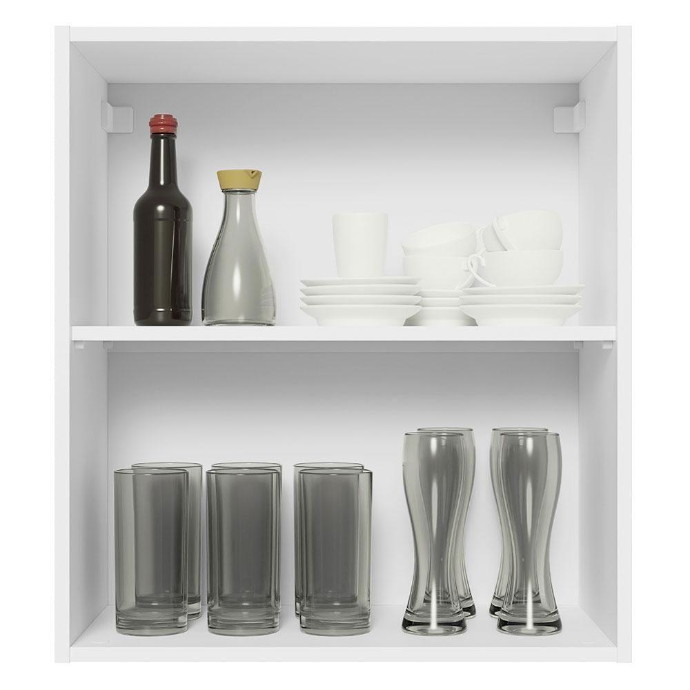 Armário Aéreo 100% Mdf 60 Cm 1 Porta Branco/preto Acordes - 7