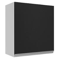 Armário Aéreo 100% Mdf 60 Cm 1 Porta Branco/preto Acordes - 1