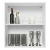 Armário Aéreo 100% Mdf 60 Cm 1 Porta Branco/preto Acordes - 7