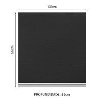 Armário Aéreo 100% Mdf 60 Cm 1 Porta Branco/preto Acordes - 8