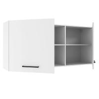 Armário Aéreo 150 Cm 2 Portas E 2 Nichos Branco Branco - 6