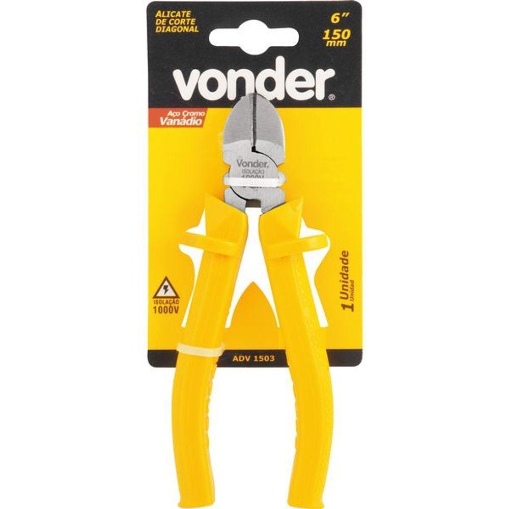 Alicate Corte Diagonal 6 Isolado 1000v Vonder - 3