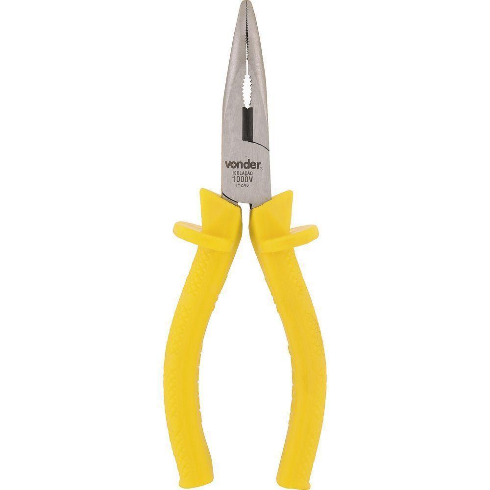 Alicate Bico Meia Cana 6" Curvo Vanádio Isolado 1000v Vonder - 1
