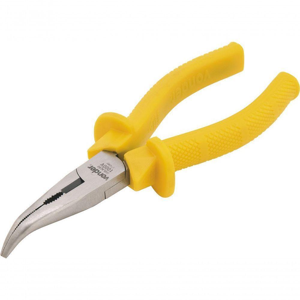 Alicate Bico Meia Cana 6" Curvo Vanádio Isolado 1000v Vonder - 3